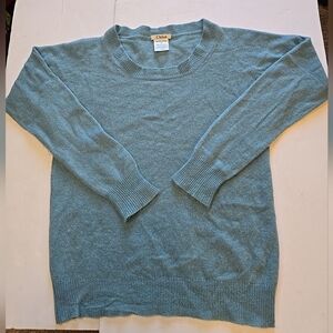 Chloe 100% Cashmere Womens Ribbed Crewneck Sweater Size M